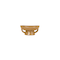 Hello Honey® 8" Taupe Stoneware Footed Pedestal Bowl with Handles